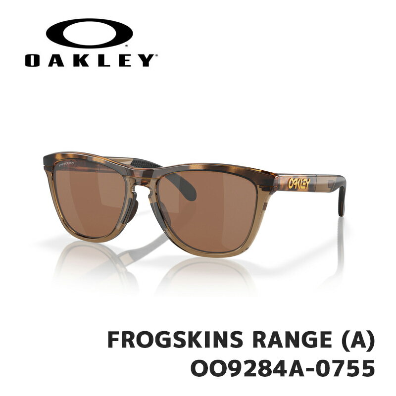 I[N[ TOX OAKLEY FROGSKINS RANGE (A) OO9284A-0755 Brown Tortoise/Brown Smoke / Prizm Tungsten [ubWtBbg tbOXL W [{Ki]