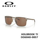 オークリー サングラス OAKLEY HOLBROOK TI OO6048-0857 Satin Pewter / Prizm Tungsten Polarized 調整可能なノーズパッド ホルブルックティーアイ [日本正規品]