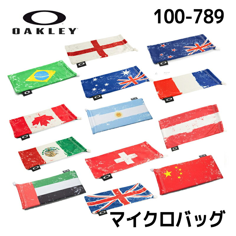 I[N[ }CNobO OAKLEY Country Flag Microbag 100-789 tbO 