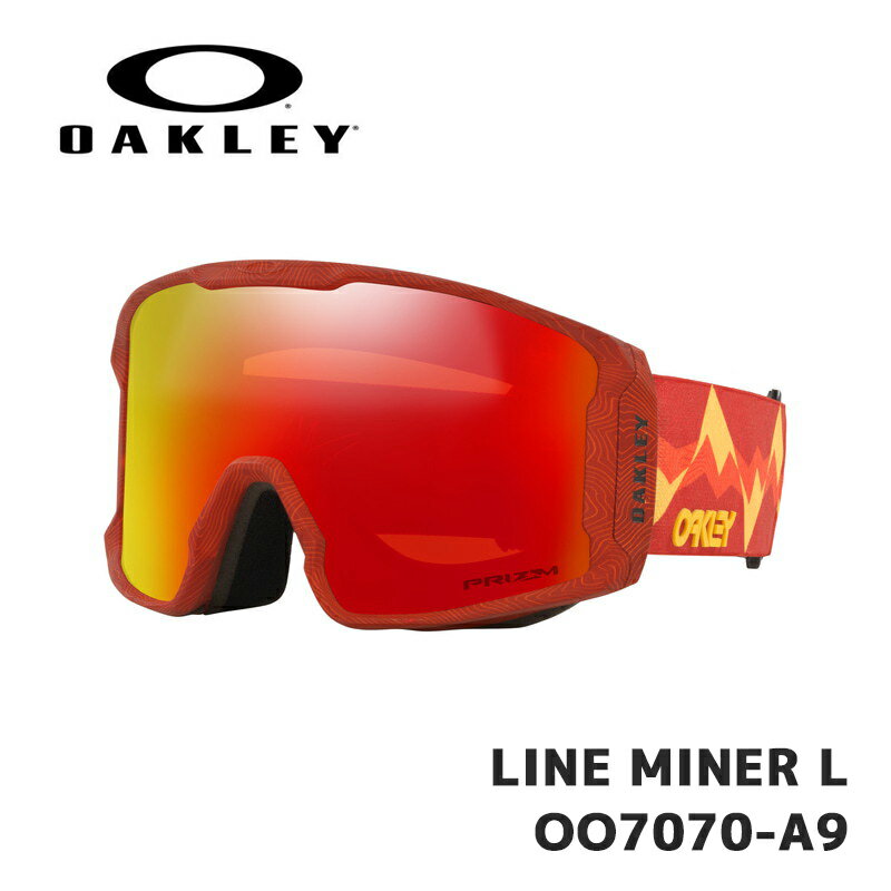 オークリー ゴーグル OAKLEY LINE MINER L OO7070-A9 Red Mountains / Prizm Snow Torch Iridium ユニバーサルフィット ラインマイナー