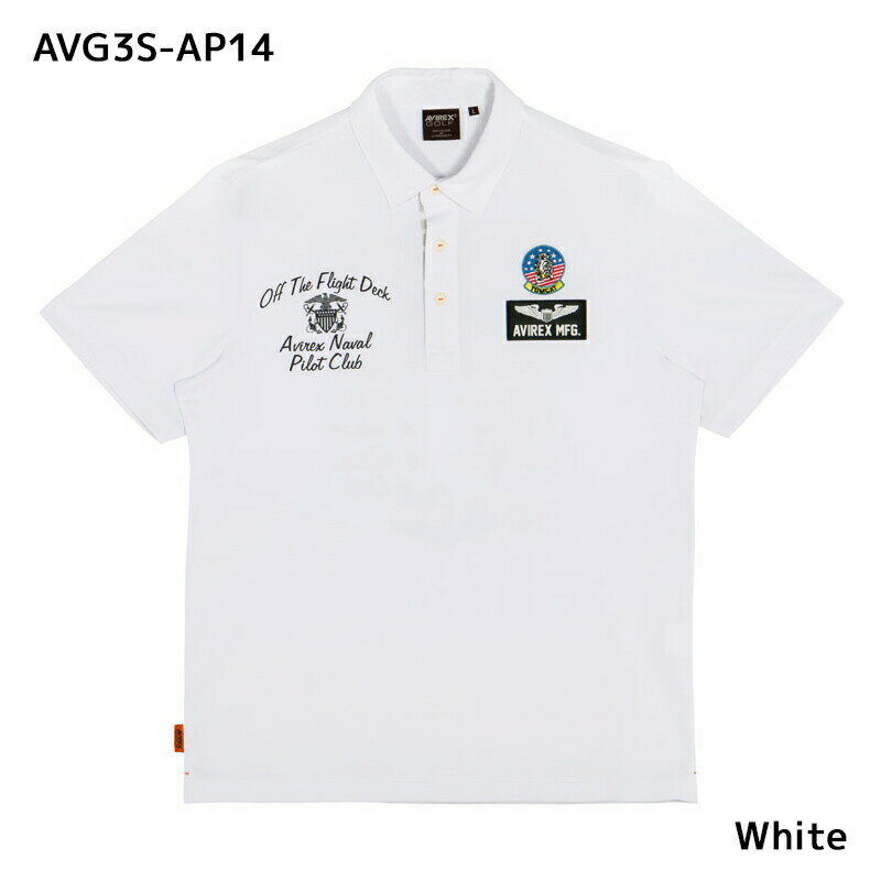 アヴィレックス ポロシャツ AVIREX GOLF エアプレイン AVG3S-AP14 正規品