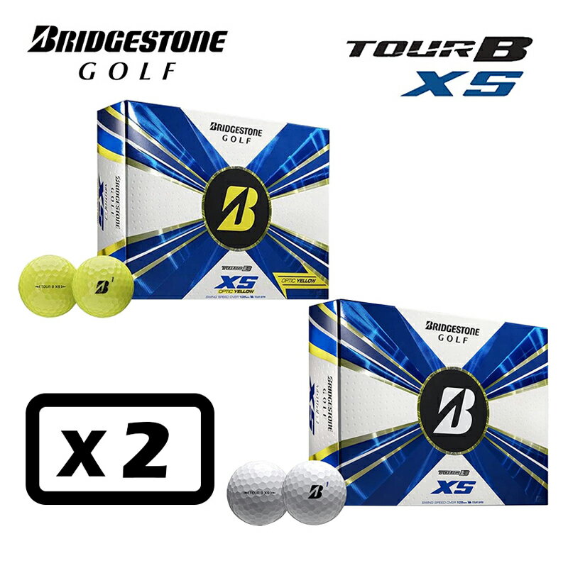 BRIDGESTONE TOUR B XS 2022 ゴルフボール ブリヂストン ツアーBXS 2ダースセット（12個入り×2） USA直輸入品