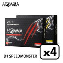 HONMA ホンマ D1 SPEEDMONSTER Ball D1 スピードモンスター 4ダース（12個入り×4） ゴルフボール 日本正規品【BT2302】