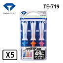 【5パックセット】ダイヤゴルフ エアロスパークティーエキストラロング 3本入 TE-719DAIYA GOLF AERO SOARK 全長94mm ブルー オレ...