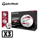 テーラーメイド スピードソフト インク ゴルフボール レッド 3ダース(36個入り)2024年モデル TailorMade SPEED SOFT INK BAL...