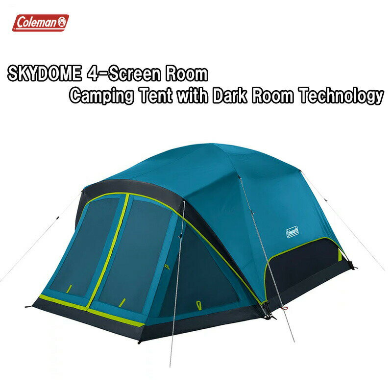 y[IzR[} XJCh[ 4lp eg COLEMAN SKYDOME 4-Person SCREEN ROOM CAMP TENT with Dark Room Technology USAAi [2155782]