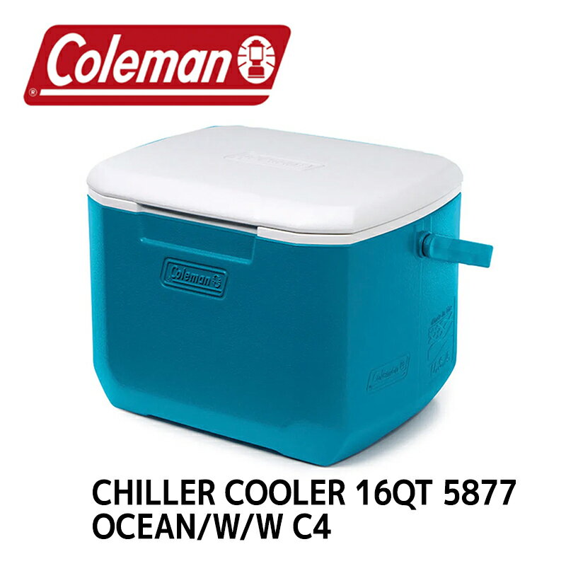 コールマン クーラーボックスCOLEMAN CHILLER PORTABLE COOLER 16QT ディープオーシャン 15L日本未発売モデル