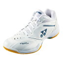 ヨネックス バドミントンシューズ パワークッション 65Zワイド. SHB65Z4W-011 ホワイト ローカット/4Eワイド設計 男女兼用 YONEX