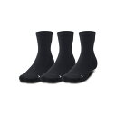 アンダーアーマー UAクオーター ソックス (3足セット) 1371936-001 Black メンズ バスケットボール UNDER ARMOUR