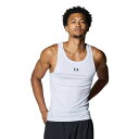 アンダーアーマー UAヒートギア コンプレッション スリーブレス タンク 1371947-100 White メンズ バスケットボール UNDER ARMOUR