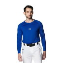 アンダーアーマー UAヒートギア コンフォート フィッティド ロングスリーブ クルーネック シャツ 1384731-400 Royal メンズ ベースボール U...