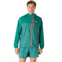 アシックス FUJITRAILパッカブルウィンドブレーカー 2011C991-300 ランニング メンズ ジャケット グリーン ASICS(4)
