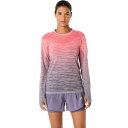 アシックス ウイメンズシームレス長袖シャツ 2012C392-701 ランニング レディース 長袖トップス ピンク ASICS