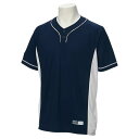 アシックス ベースボールシャツ ネイビーxホワイト BAD021-5001 ベースボール 野球 メンズ ASICS