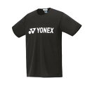 ヨネックス ドライTシャツ.16501 ブラック ユニセックス 男女兼用 半袖トップス YONEX