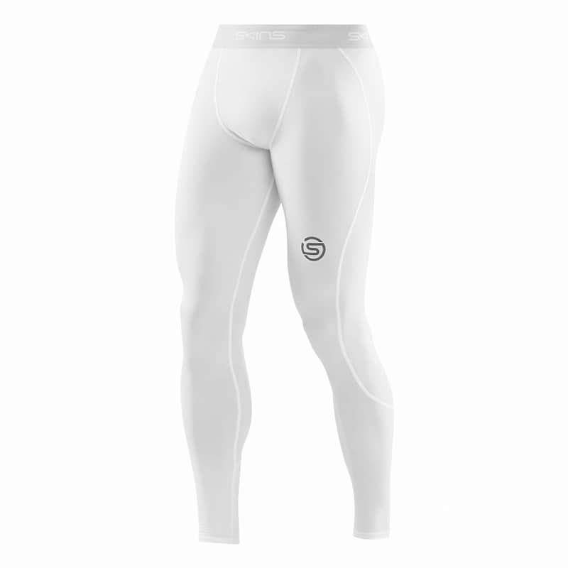 スキンズ SERIES-1 ロングタイツ ホワイト 18171110-004 メンズ SKINS コンプレッションウェア フィッ..