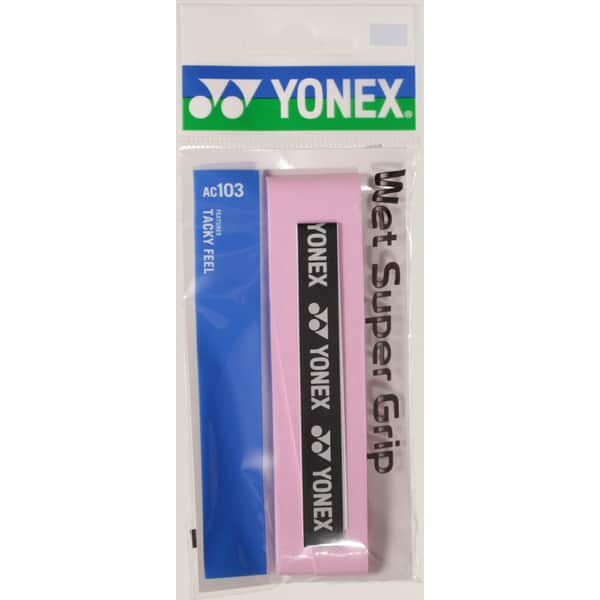 ヨネックス テニス グリップテープ ウェットスーパーグリップ AC103-128 フレンチピンク YONEX