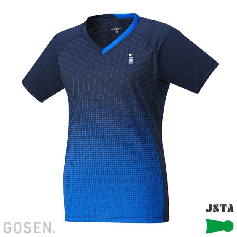 ゴーセン テニス レディース ゲームシャツ T2411(17) ネイビー GOSEN