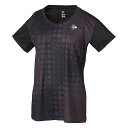 ダンロップ WOMEN'S GAME SHIRT DAP-1362W ゲームシャツ ブラック テニス ウィメンズ レディース DUNLOP(4)