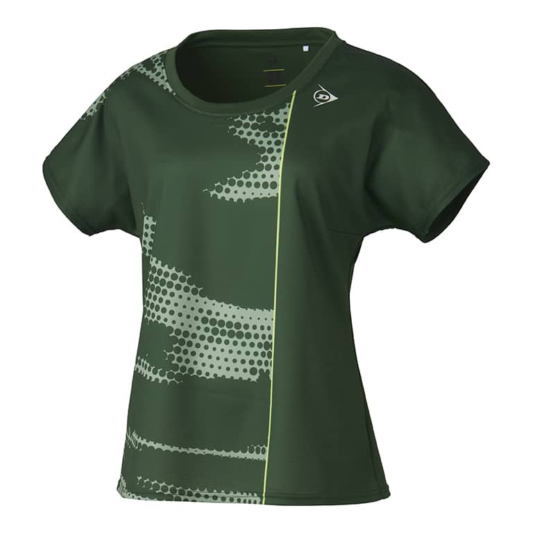 ダンロップ WOMEN'S GAME SHIRT DAP-1461W ゲームシャツ ダークオリーブ テニス ウィメンズ レディース DUNLOP