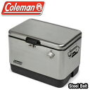 コールマン クーラーボックスCOLEMAN 54QT STEEL BELTED