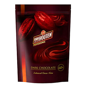 【大特価500円OFF】VANHOUTEN (バンホーテン) 製菓用チョコ NEWダークチョコレート 54% 1kg (夏季冷蔵) 手作りバレンタイン