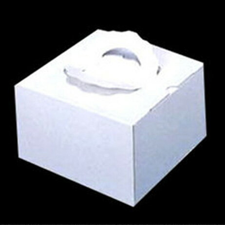 中澤 手提げケーキボックス 白無地 5寸用 50枚 トレーなし(常温) 業務用