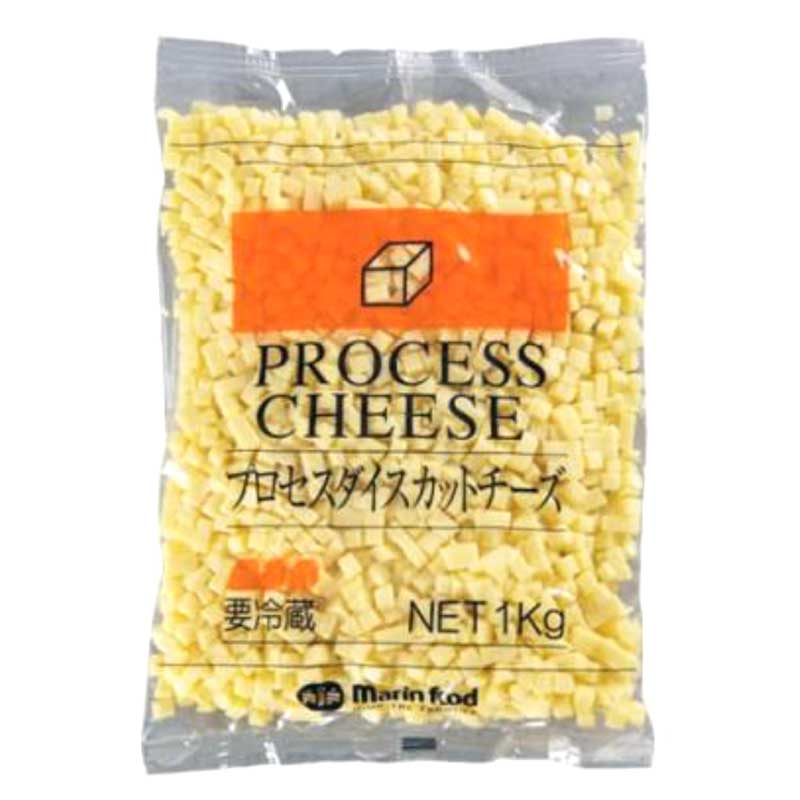 (PB)丸菱 プロセスダイスチーズ 8mm角 1kg(冷蔵)