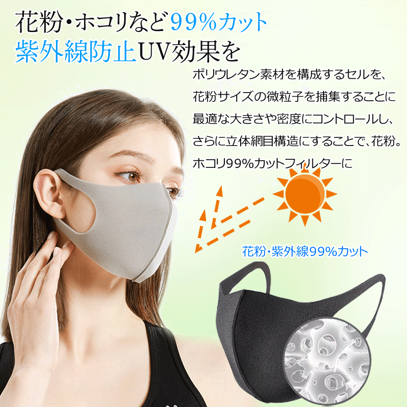 ウレタンマスク夏用マスク日本製不織布マスク子供用マスク立体マスク接触冷感ベージュブラック洗えるマスク