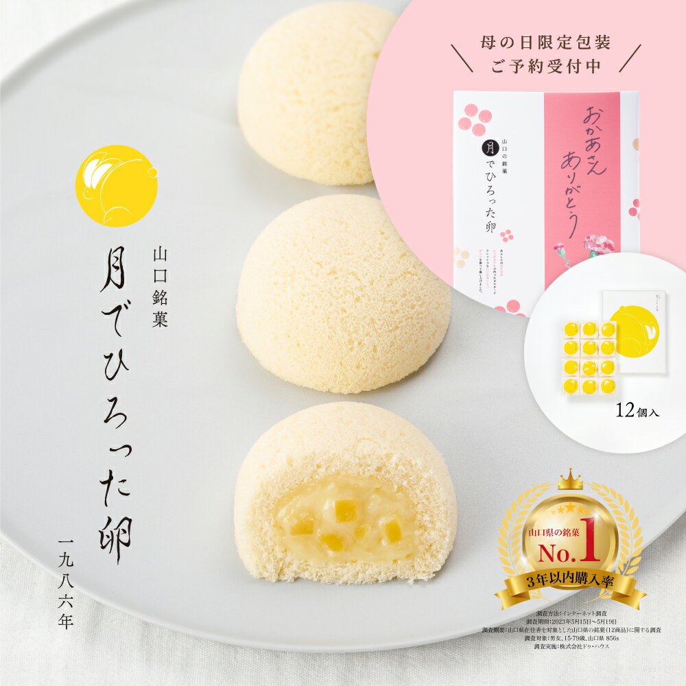 【母の日包装ご予約受付中】果子乃季 月でひろった卵 12個入 スイーツギフト 山口 お土産 和菓子 つきたま 果子乃季お取り寄せ グルメ 食品 月卵 かしのき ギフト プレゼント つきたま 菓子乃季 山口銘菓 山口県 2023