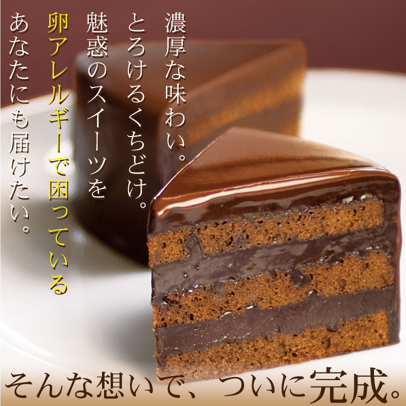 【卵アレルギー対応 魅惑のザッハトルテ】卵アレルギー対応 ザッハトルテ チョコレート ケーキ チョコケーキ 誕生日