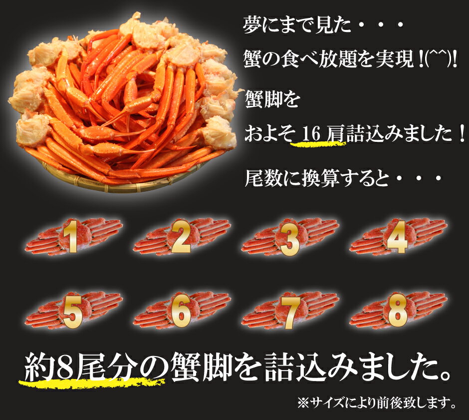 【送料無料】稚内産ベニズワイガニ切足お試し2キロ食べ放題！紅ズワイ蟹★家庭用山盛りセット！　【 お中元 御中元 夏 ギフト 】【楽ギフ_のし宛書】【マラソン202109_訳あり】【あす楽_土曜営業】