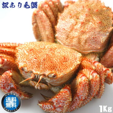【送料無料】訳あり稚内産毛ガニ1Kg詰合せセット 足折れ有/毛蟹/毛がに/【 お中元 御中元 ギフト 】【楽ギフ_のし宛書】【楽ギフ_のし宛書】
