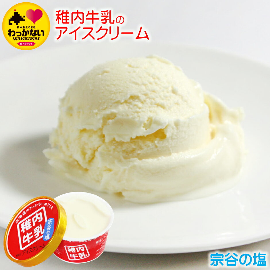 稚内牛乳の アイスクリーム 宗谷の塩味 90ml 単品 そうやのしお 無添加 ノンホモ ミルキー あいす 牛 スイーツ お取り寄せ 産地直送 北海道 宗谷 稚内市 【 母の日 マザーズデー 誕生日 プレゼント 内祝い ギフト グルメ 贈り物 】