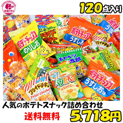 ポテトスナック 詰め合わせ 送料無料 業務用 福袋 約21種 120点セット お菓子 詰め合わせ 菓子 ボックス 大量 プレゼント 個包装 子供 イベント