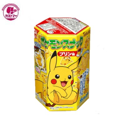 【ポケモンスナック プリン味　23g 】　東ハト　ひとつ　おかし　お菓子　おやつ　駄菓子　こども会　イベント　景品　ピカチュウ　ポケットモンスター　カストマー