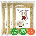 農薬・化学肥料不使用栽培 発芽玄米 1.5kg×3袋（4.5kg） 大分県産 ミルキークイーン【無洗米 大分県産 無農薬 国産 発芽玄米 春日屋 白米モードで炊ける 24時間かけて発芽 食物繊維】