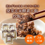 【残留農薬ゼロ 発芽酵素玄米炊飯セット】無洗米3合×5（約30食分）ご自宅で作る発芽酵素玄米 【かんたん 発芽酵素玄米 発芽玄米 酵素玄米 発酵玄米 寝かせ玄米 玄米ごはん 玄米ご飯 おいしい玄米 美味しい玄米 簡単 残留農薬ゼロ 炊飯器 送料無料 】