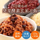 ＜冷凍＞玄米を3日寝かせた モチモチの 発芽酵素 玄米ごはん 30食 セット(125g×30食)【発芽玄米 酵素玄米 発酵玄米 寝かせ玄米 玄米ごはん 玄米ご飯 冷凍 おいしい玄米 美味しい玄米 備蓄米 残留農薬ゼロ 発芽玄米 パックごはん 送料込み 送料無料】