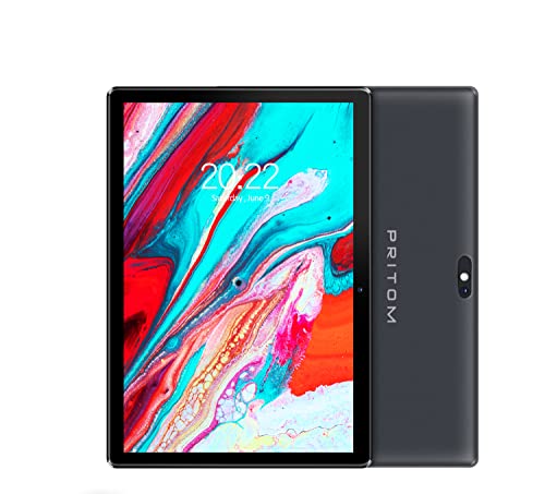 【2023新登場】PRITOM 10インチ タブレットWiFiモデル Android 10.0 2GB RAM 32GB ROM 6000mAh大容量バッテリー 4コアCPU IPS HDスクリーン デュアルカメラ Bluetooth GPS Type-c タブレット …