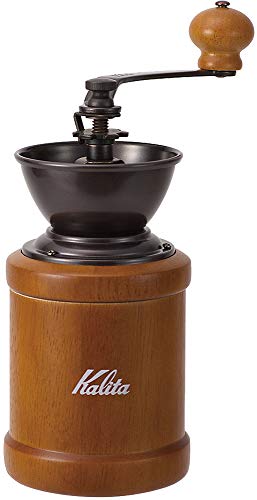 【Amazon.co.jp 限定】 カリタ(Kalita) コーヒーミル 木製 手挽き 手動 KH-3AM 42188 アンティーク コーヒーグラインダー 小型 アウトドア キャンプ 挽き目調整可能