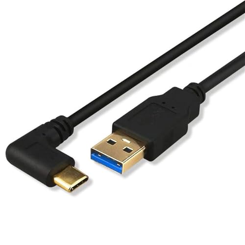 USB Type C 3.2 L字90度方向変換0.25 m 0.5 m 1.5 m USB-Aオスto USB-Cオス.急速充電.高速データ転送と56 Kレジ実装新MacBook/Nintendo Switch/Type-C装置に適用 (左右L 0.25m)