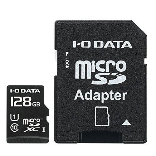 【5月限定!全商品ポイント2倍セール】アイ・オー・データ microSDカード 128GB UHS-I(スピードクラス1)/Class10対応 Nintendo Switch動作確認済 ドライブレコーダー向け 耐X線 変換アダプター付 日本メ