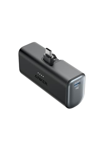 【5月限定 全商品ポイント2倍セール】Anker Nano Power Bank (22.5W, Built-In USB-C Connector) (モバイルバッテリー 5000mAh 小型コンパクト)【PowerIQ搭載/USB-C一体型】 iPhone 15シリーズ (ブラック)