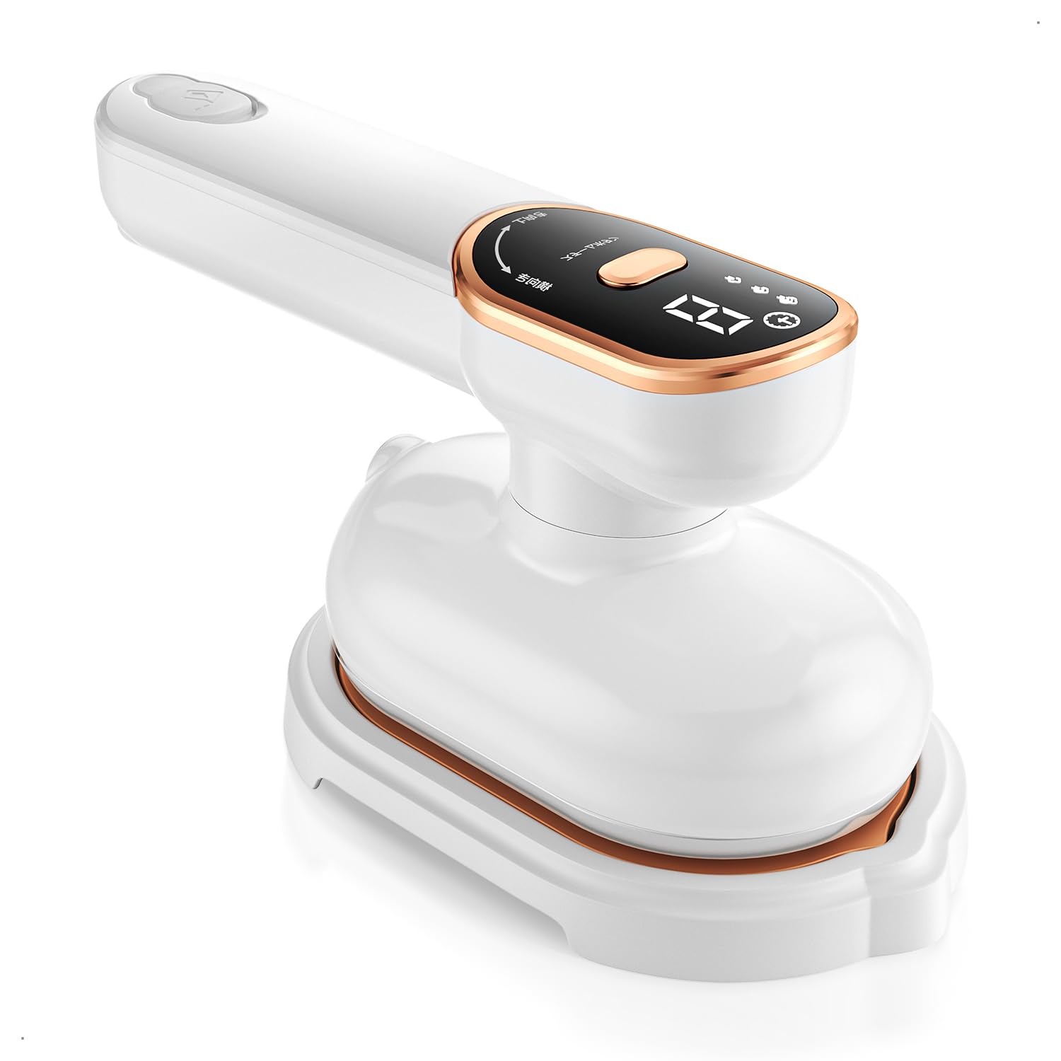 スチームアイロン アイロン ハンディ 衣類スチーマー 【折り畳み式 ドライアイロン機能付き】 3段階スチーム ハンガースチーマー 1000W ハイパワー 105ML大容量タンク スタンド付き 水漏れ防止 除菌 脱臭 携帯 小型 旅行/出張/家庭用 (ホワイト)のサムネイル