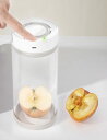 真空保存容器 スマート真空シーラー 日付表示 密閉コンテナ 耐熱ガラス 真空キャニスター 茶筒 コーヒー豆 果物 オーツ麦 ドッグフード 鮮度保持 一体型ポンプ 自動操作 1350ml(3)