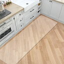 キッチンマット クリア PVC製 60×270cm アップグレード 透明マット 台所マット厚さ1.5mm 大判 撥水 汚れ防止 床暖房対応 滑り止め お手入れ簡単 カットできる サラっとした手触り (透明1.5mm 60*270cm)(3)