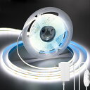 led テープライト COB 10m テープ照明 高密度 320LEDs/m 入電電圧24v 調光可能 カット可能 両面テープ設置 幅8mm cob テープライ...