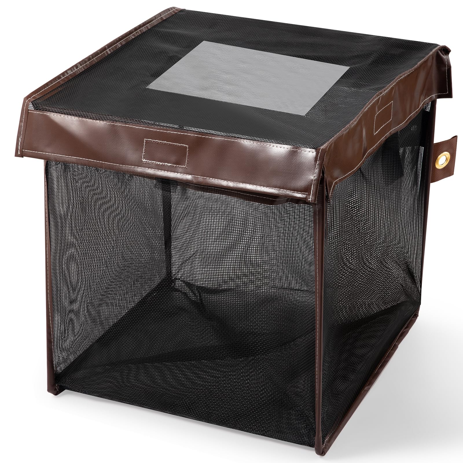 カラスよけゴミ箱 125L 大容量 ゴミネット ボックス 折りたたみ 高強度 変形しにくい 猫 カラスよけ ゴミ荒らし防止 コンパクト 収納便利 日本語説明書付き 屋外 玄 関 (50x50x50cm ブラック)