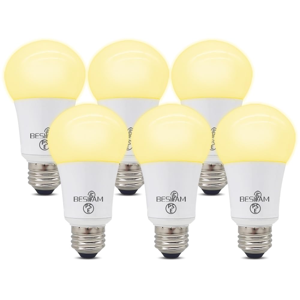 LED電球 調光器対応 E26 60W形相当 10W 電球色 2700k 高輝度810ルーメン 調光 電球 広配光タイプ 廊下 トイレ キッチン 玄関 寝室 長寿命 省エネ PSE認証済 A19 (調光-6個セット)